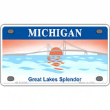 Michigan Great Lake Superior Blank Novelty Metal License Plate 4" x 2.2" (MLP)