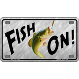 Fish On Metal Novelty License Plate