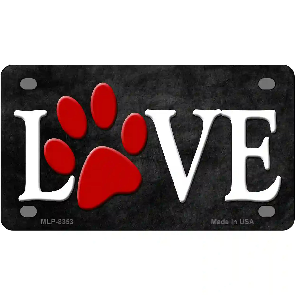 Love Metal Novelty License Plate 4" x 2.2" (MLP)