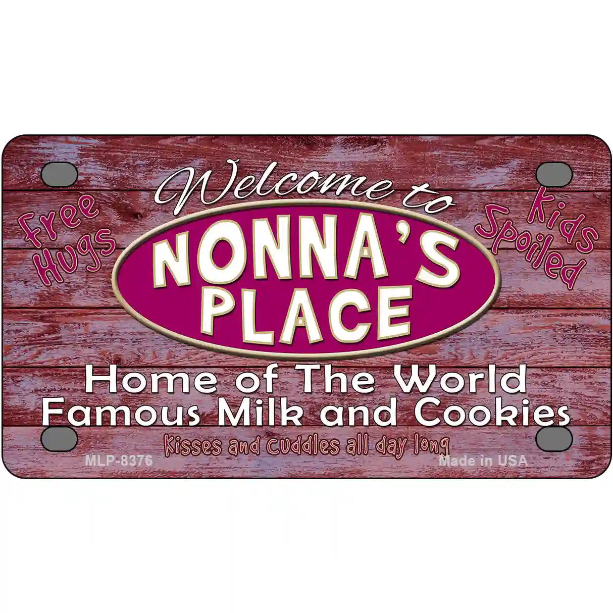 Nonnas Place Metal Novelty License Plate 4" x 2.2" (MLP)