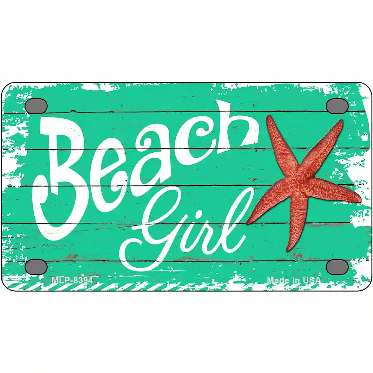 Beach Girl Metal Novelty License Plate 4" x 2.2" (MLP)