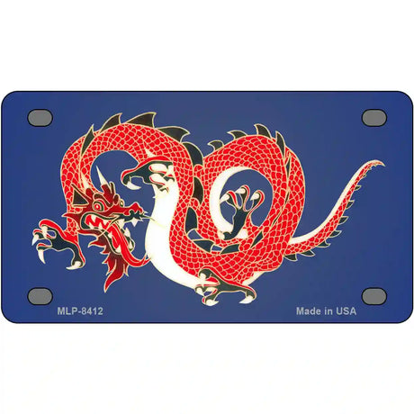 Dragon Novelty Metal License Plate 4" x 2.2" (MLP)