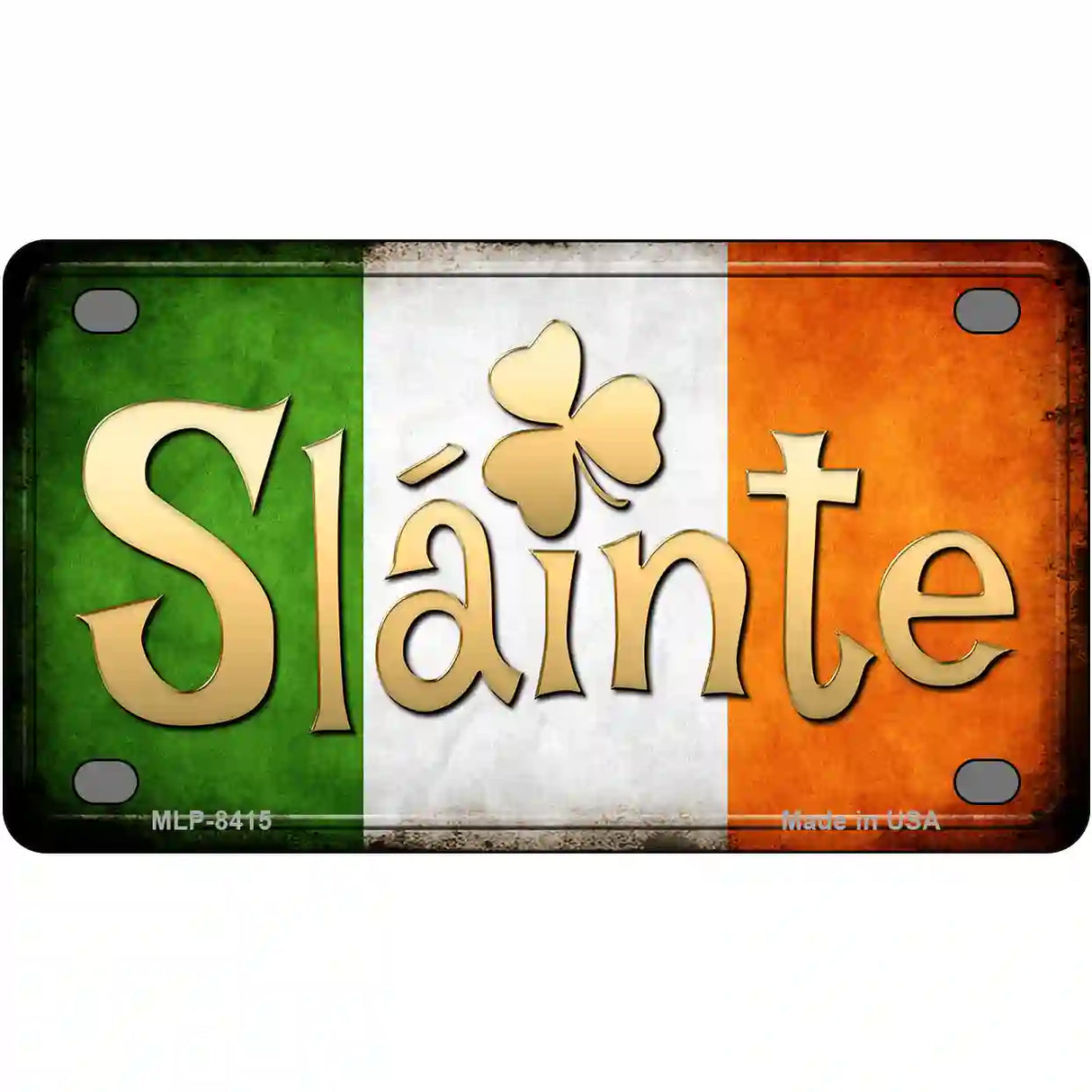 Slainte Novelty Metal License Plate 4" x 2.2" (MLP)