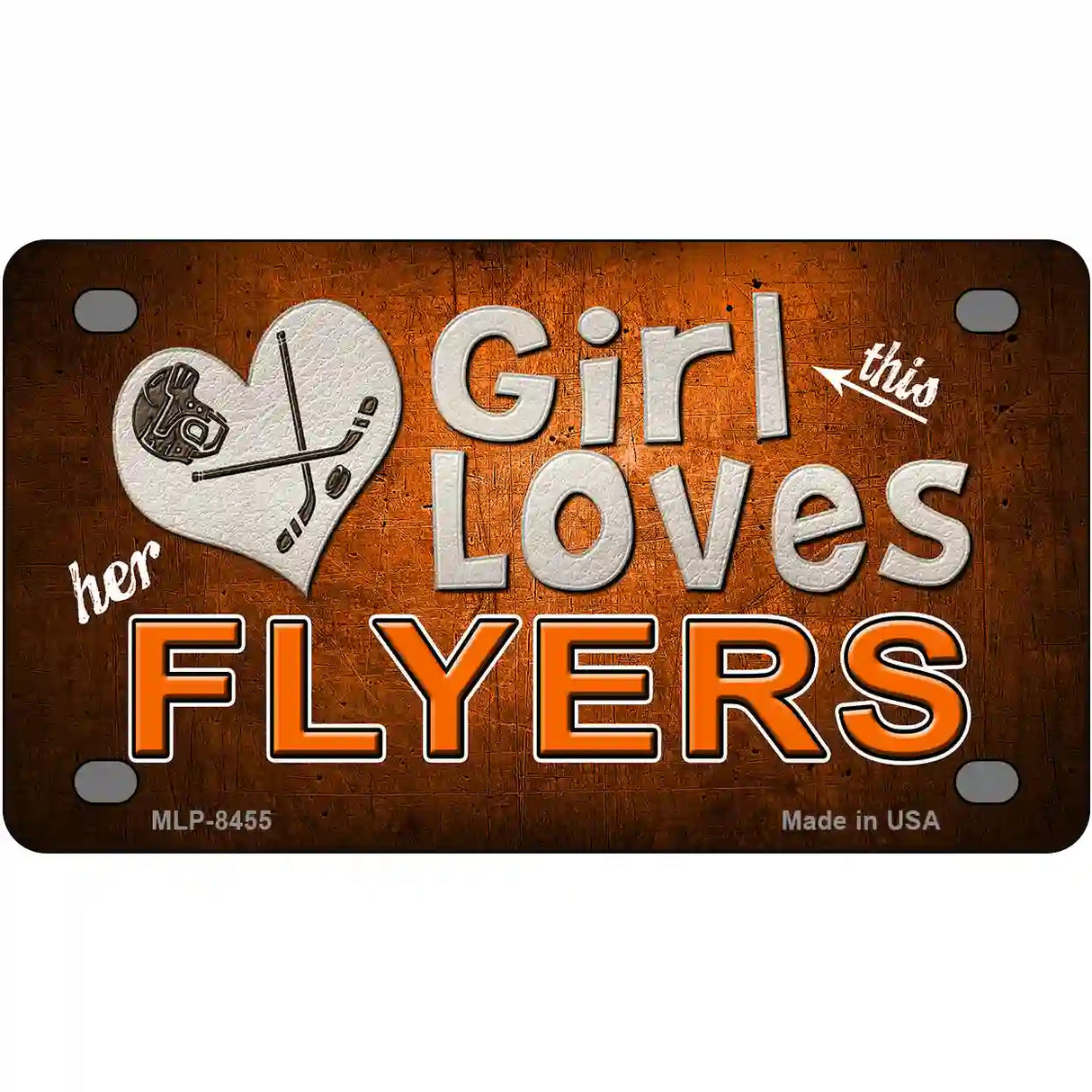 This Girl Loves Her Flyers Novelty Metal License Plate 4" x 2.2" (MLP)