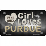 This Girl Loves Purdue Novelty Metal License Plate 4" x 2.2" (MLP)