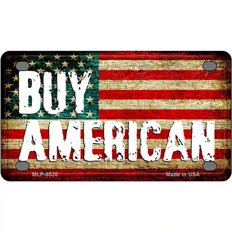 Buy American Metal Novelty License Plate 4" x 2.2" (MLP)