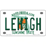 Lehigh FL Metal Novelty License Plate 4" x 2.2" (MLP)