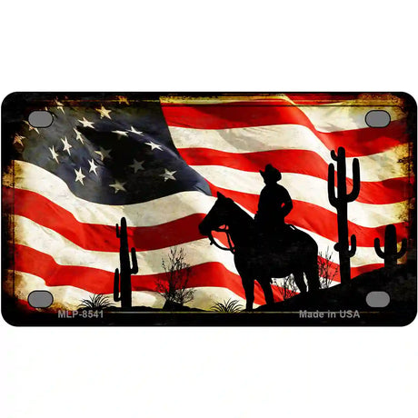 American Cowboy Metal Novelty License Plate