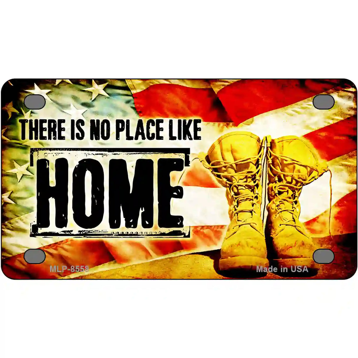 There Is No Place Like Home Metal Novelty License Plate 4" x 2.2" (MLP)