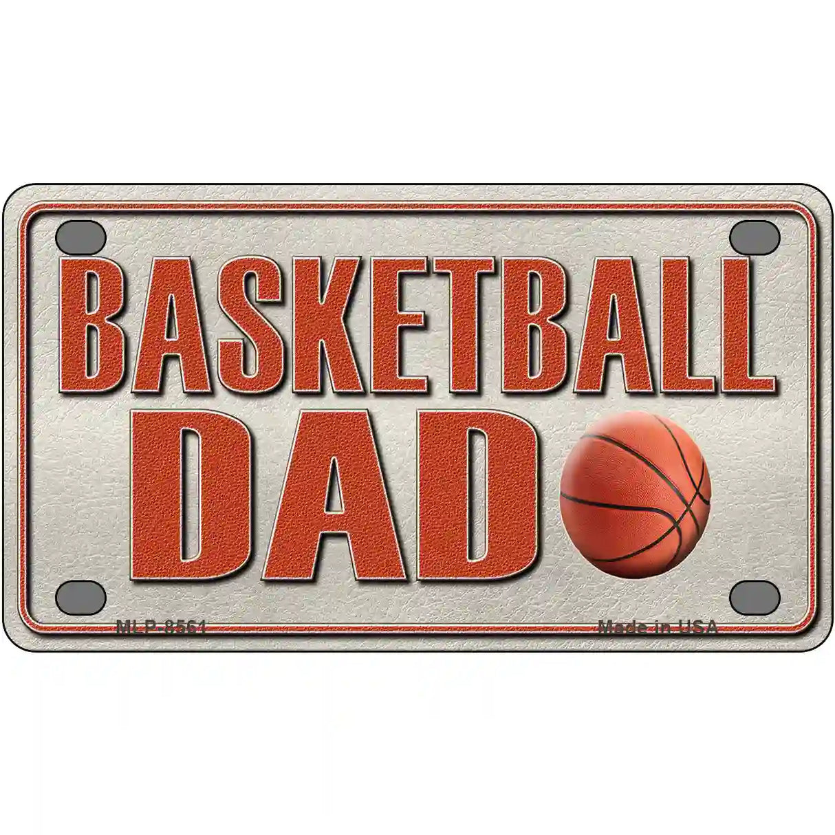 Basketball Dad Metal Novelty License Plate 4" x 2.2" (MLP)