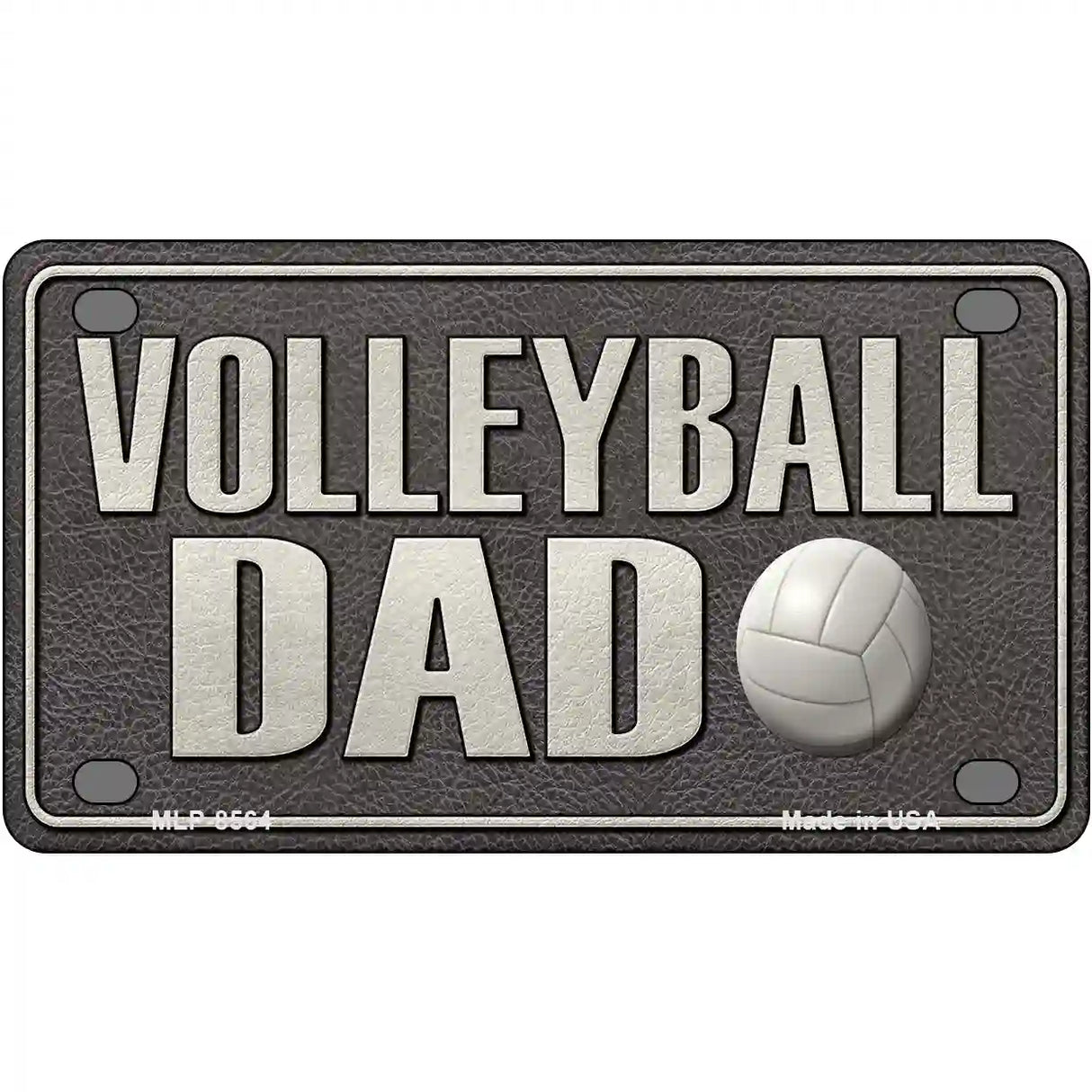 Volleyball Dad Metal Novelty License Plate 4" x 2.2" (MLP)