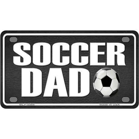 Soccer Dad Metal Novelty License Plate 4" x 2.2" (MLP)