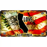 California Love Metal Novelty License Plate 4" x 2.2" (MLP)