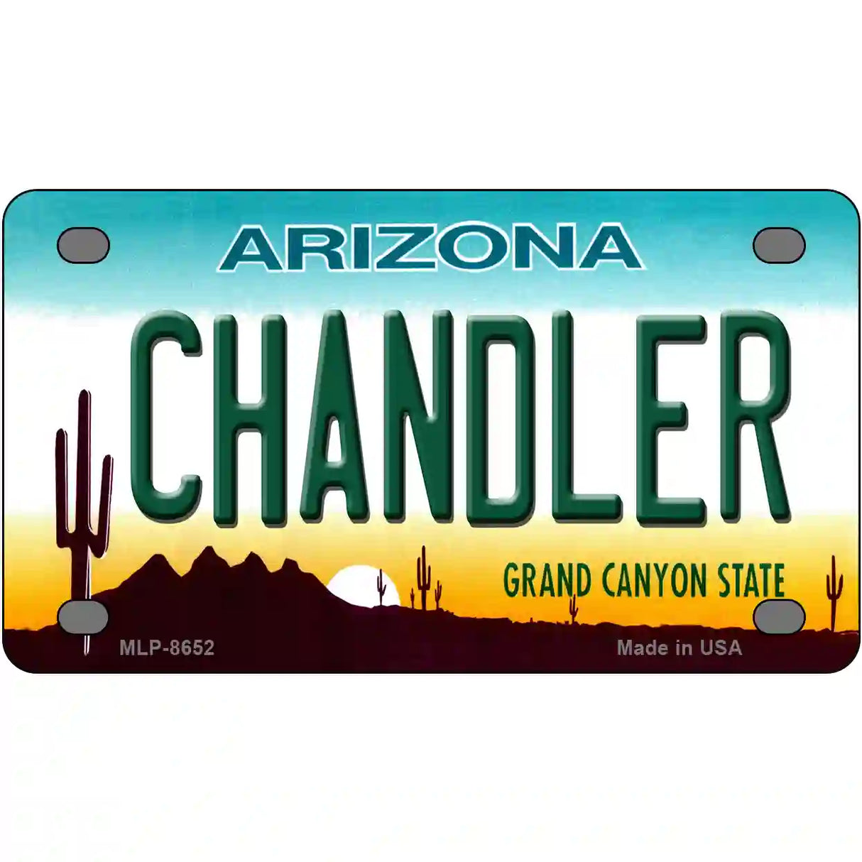 Chandler Arizona Metal Novelty License Plate 4" x 2.2" (MLP)