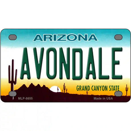 Avondale Arizona Metal Novelty License Plate 4" x 2.2" (MLP)