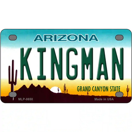 Kingman Arizona Metal Novelty License Plate 4" x 2.2" (MLP)