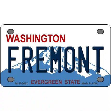 Fremont Washington Metal Novelty License Plate 4" x 2.2" (MLP)