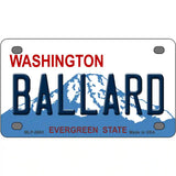 Ballard Washington Metal Novelty License Plate 4" x 2.2" (MLP)