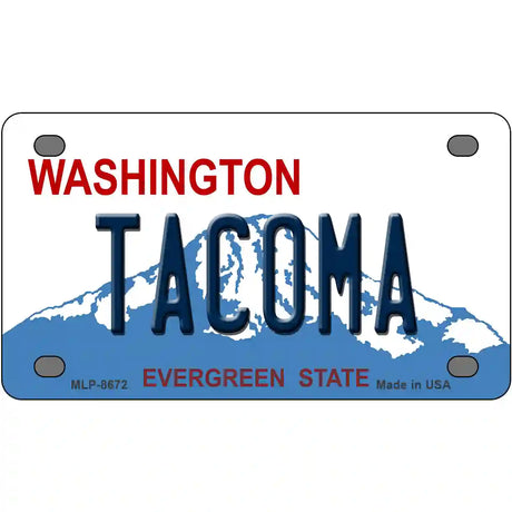 Tacoma Washington Metal Novelty License Plate 4" x 2.2" (MLP)