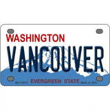 Vancouver Washington Metal Novelty License Plate 4" x 2.2" (MLP)