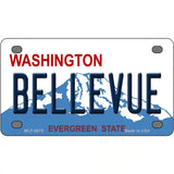 Bellevue Washington Metal Novelty License Plate 4" x 2.2" (MLP)