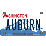 Auburn Washington Metal Novelty License Plate 4" x 2.2" (MLP)