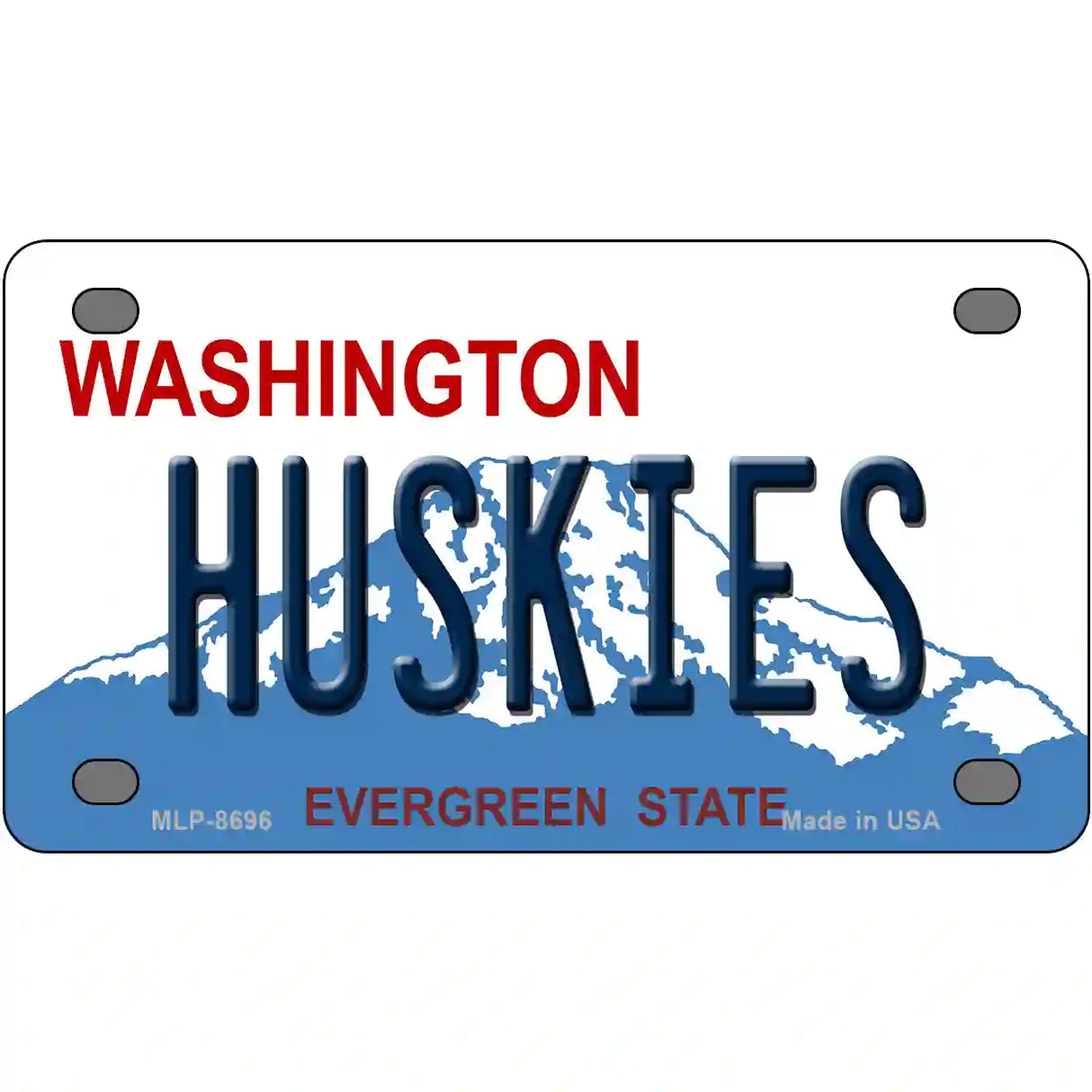 Huskies Washington Metal Novelty License Plate 4" x 2.2" (MLP)