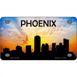 Phoenix Silhouette Metal Novelty License Plate 4" x 2.2" (MLP)