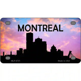 Montreal Silhouette Metal Novelty License Plate 4" x 2.2" (MLP)