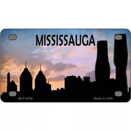 Mississauga Silhouette Metal Novelty License Plate 4" x 2.2" (MLP)