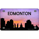 Edmonton Silhouette Metal Novelty License Plate 4" x 2.2" (MLP)