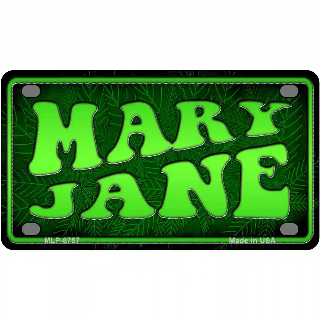 Mary Jane Metal Novelty License Plate 4" x 2.2" (MLP)