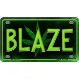 Blaze Metal Novelty License Plate 4" x 2.2" (MLP)