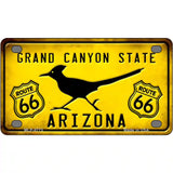 Arizona Grand Canyon With Route 66 Metal Novelty License Plate 4" x 2.2" (MLP)