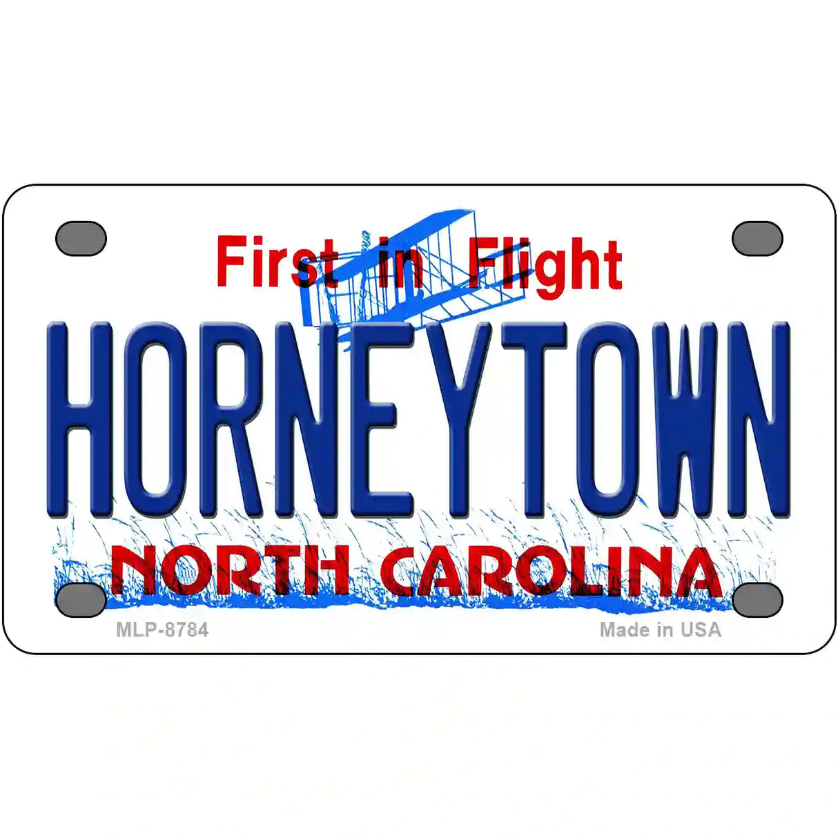 Horneytown North Carolina Metal Novelty License Plate