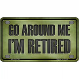 Go Around Me Metal Novelty License Plate 4" x 2.2" (MLP)