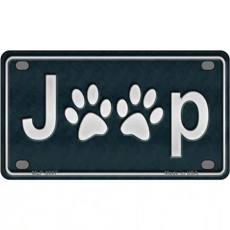 J**p Metal Novelty License Plate 4" x 2.2" (MLP)