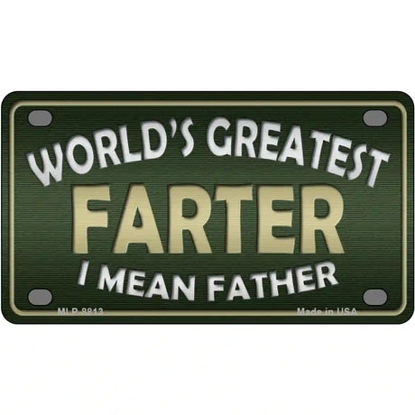 Greatest Farter Metal Novelty License Plate