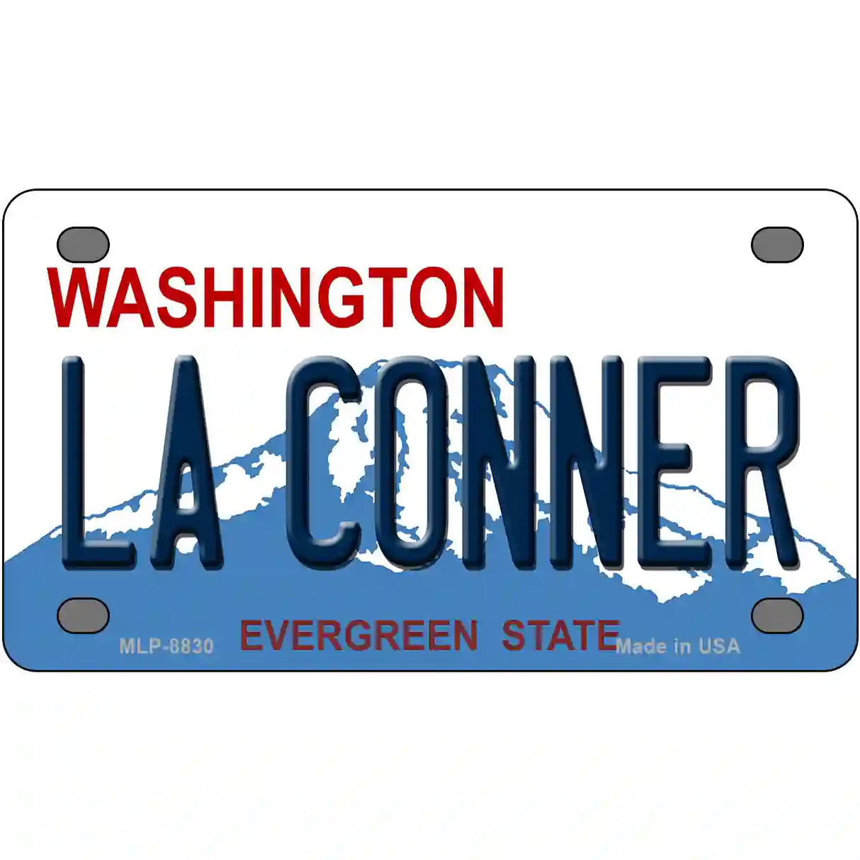 La Conner Washington Metal Novelty License Plate 4" x 2.2" (MLP)