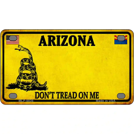 Arizona Dont Tread On Me Metal Novelty License Plate 4" x 2.2" (MLP)