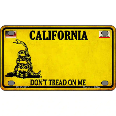 California Dont Tread On Me Metal Novelty License Plate 4" x 2.2" (MLP)