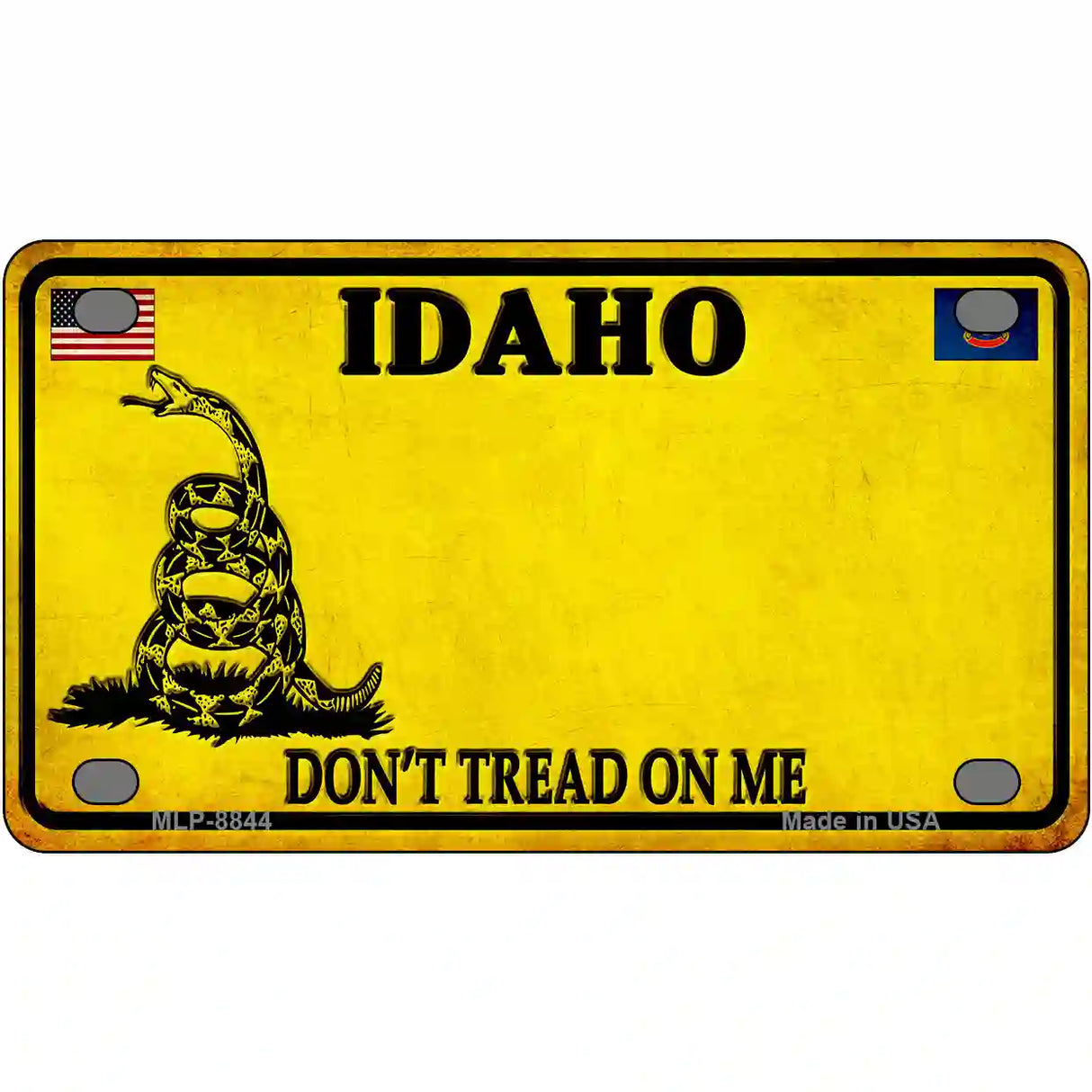 Idaho Dont Tread On Me Metal Novelty License Plate 4" x 2.2" (MLP)