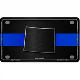 Colorado Thin Blue Line Metal Novelty License Plate 4" x 2.2" (MLP)