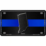 Indiana Thin Blue Line Metal Novelty License Plate