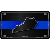 Kentucky Thin Blue Line Metal Novelty License Plate 4" x 2.2" (MLP)