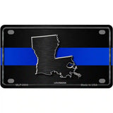 Louisiana Thin Blue Line Metal Novelty License Plate