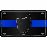 Ohio Thin Blue Line Metal Novelty License Plate