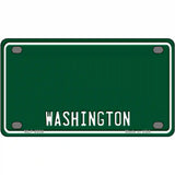 Washington Green Metal Novelty License Plate 4" x 2.2" (MLP) / Yes