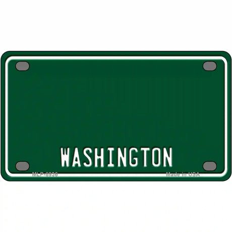 Washington Green Metal Novelty License Plate 4" x 2.2" (MLP) / Yes