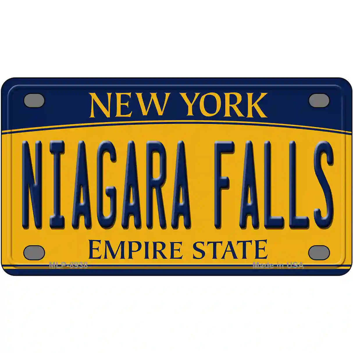 Niagara Falls New York Metal Novelty License Plate 4" x 2.2" (MLP)